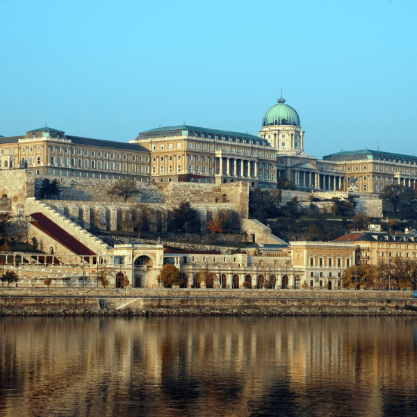 the royal palace in Budapest