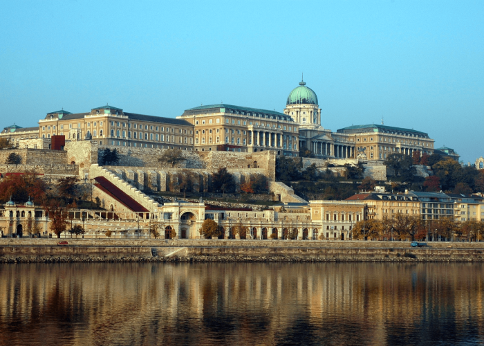 the royal palace in Budapest