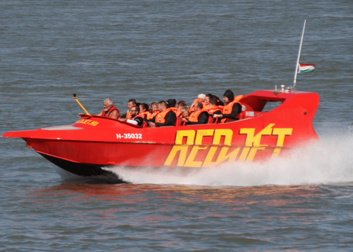 redjet speedboat on the danube river